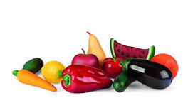 Miniland Juego de Frutas, Hortalizas y Frutos Secos con 36 Piezas