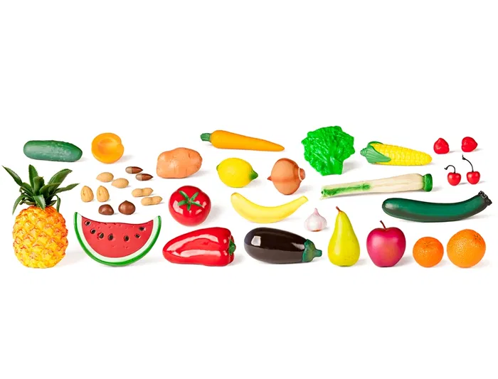 Miniland Juego de Frutas, Hortalizas y Frutos Secos con 36 Piezas Miniland Juego de Frutas, Hortalizas y Frutos Secos con 36 Piezas