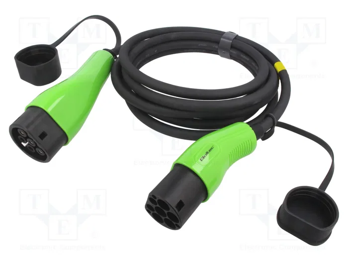 Qoltec Cable de Carga EV Tipo 2 22kW 32A 5m