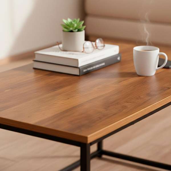 Max Home Mesa Centro 90x48xh40cm Hierro y MDF