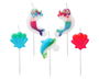 Set 5 Velas Sirenas Del Mar Decoración