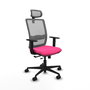 PIQUERAS Y CRESPO Silla de oficina Haches Rosa y Gris