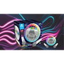 iDance Altavoz karaoke circular con luces disco y 2 micrófonos inalámbricos