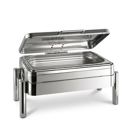 APS Chafing Dish GN 1/1 - Fuente de Acero Inoxidable para Buffet con 9 Litros de Capacidad - 66x48x33 cm