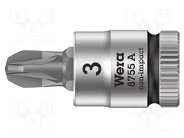 WERA Vaso Pozidriv® PZ3 1/4 pulgadas 28mm
