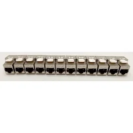 Lineaire Pack de 12 conectores RJ45 Cat.6a Keystone Lineal PR24AS12 Blindado Corto