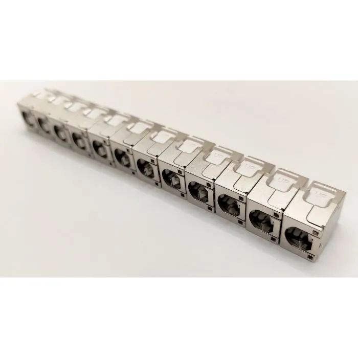Lineaire Pack de 12 conectores RJ45 Cat.6a Keystone Lineal PR24AS12 Blindado Corto