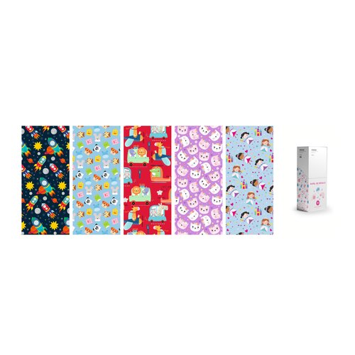 Papel De Regalo Rollo Wonder Wrapper 0,7X2 M (Caja De 50) Infantil Papel De Regalo Rollo Wonder Wrapper 0,7X2 M (Caja De 50) Infantil