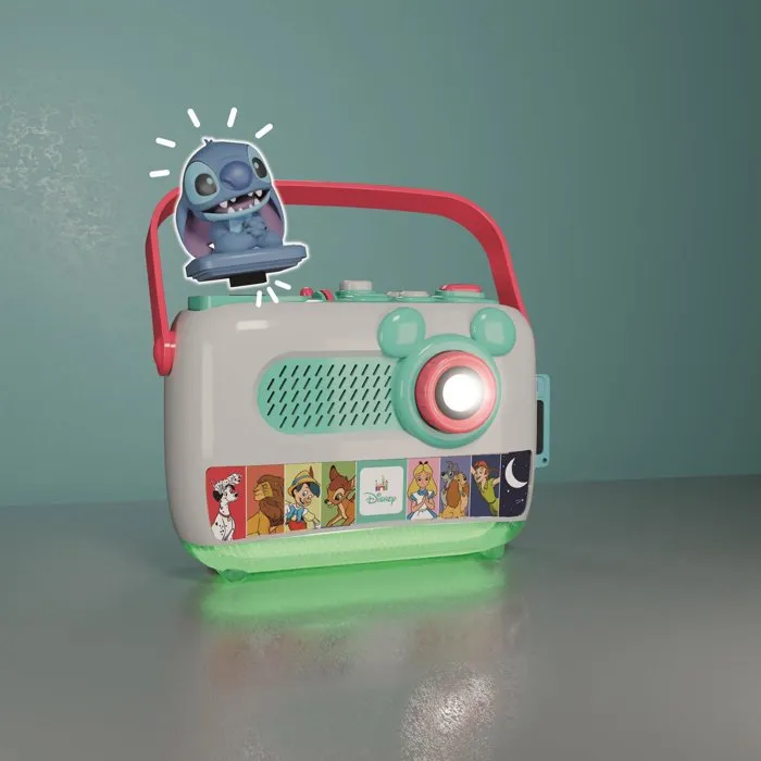 Clementoni Proyector y Cuentacuentos Plus Disney Baby 8 Cuentos Proyección Visual y Sonora Desde 2 Años