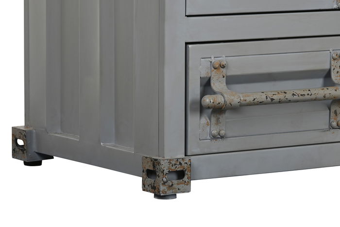 DKD Home Decor Armario Vintage Gris Metal 112 x 46 x 174 cm