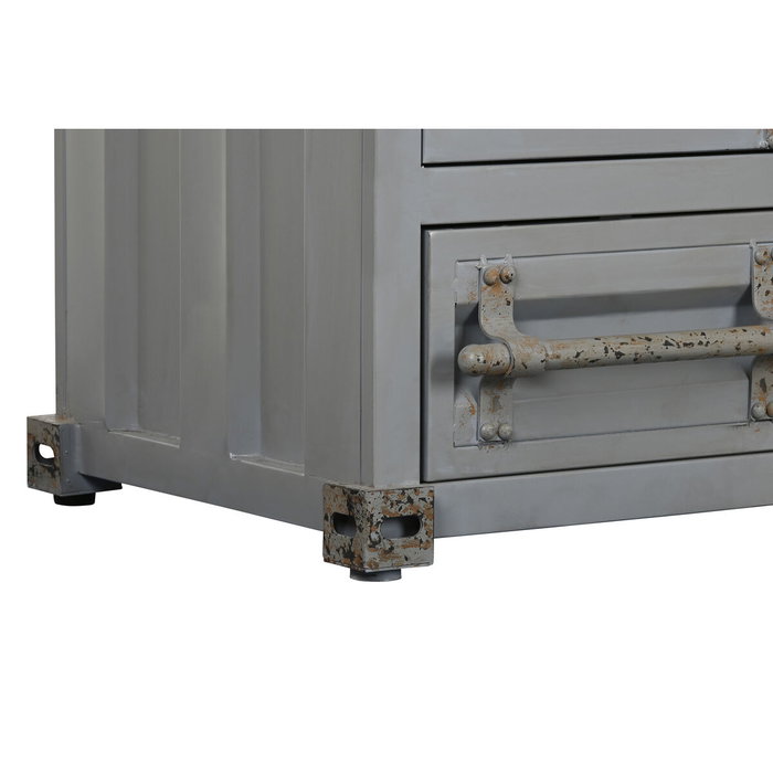 DKD Home Decor Armario Metálico Container Gris DKD Home Decor Armario Metálico Container Gris