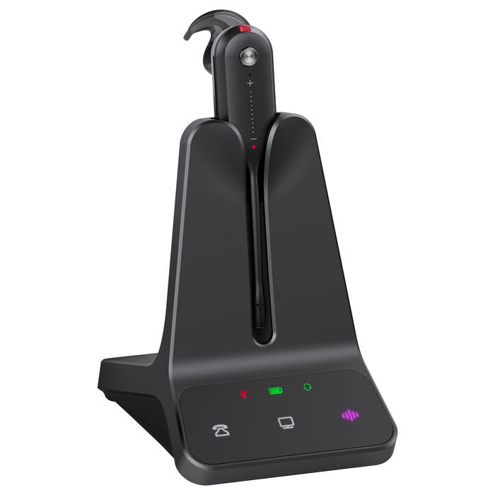 Yealink WH63 E2 UC Auriculares Inalámbricos UC para Llamadas y Música, Negro, 16g