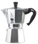 Bialetti Moka Express 6 tazas, Plata/Negro