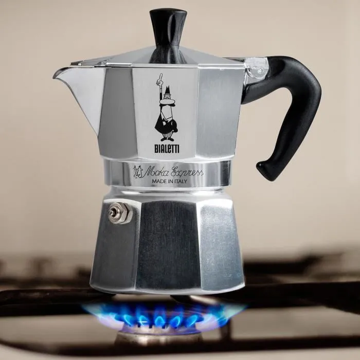 Bialetti Cafetera Moka Express 6 Tazas 0,30 L Plata Bialetti Cafetera Moka Express 6 Tazas 0,30 L Plata