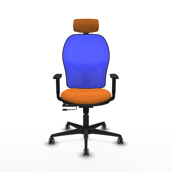 PIQUERAS Y CRESPO Silla de oficina Jorquera Naranja y Azul