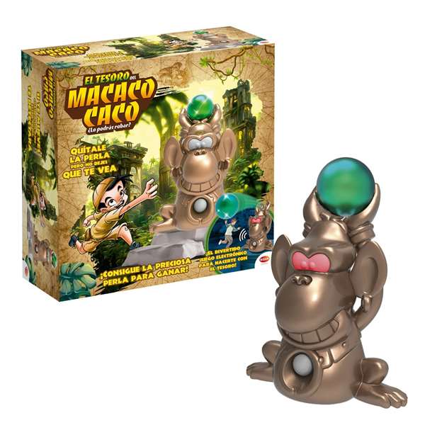 Bizak El Tesoro de Macaco Caco 64011320 Juego de Mesa para Niños +6 Años