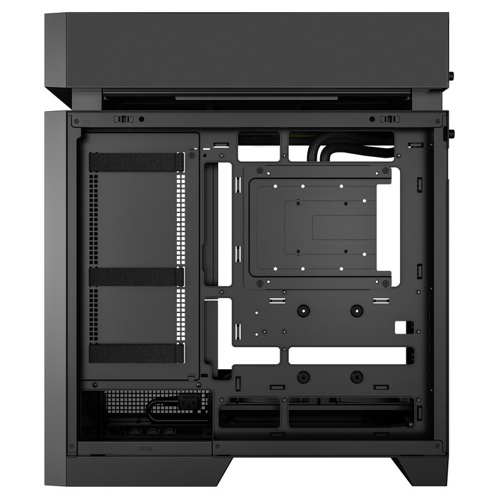DeepCool CL6600 Caja Midi Tower Gaming Negro, con Refrigeración Líquida AIO 360mm Incluida, Panel de Cristal Templado, RGB, Soporta ATX/micro-ATX/Mini-ITX
