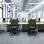 PIQUERAS Y CRESPO Silla de oficina Haches Verde oliva y Negro