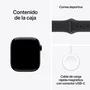 Apple watch series 11 (gps) 42 mm aluminio color negro azabache reloj inteligente con pulsera deportiva fluoroelastÓmero negro t
