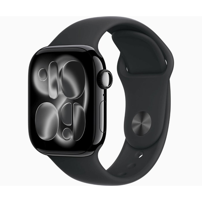Apple Watch Series 11 GPS 42mm Jet Black Aluminio con Correa Deportiva Negra M/L