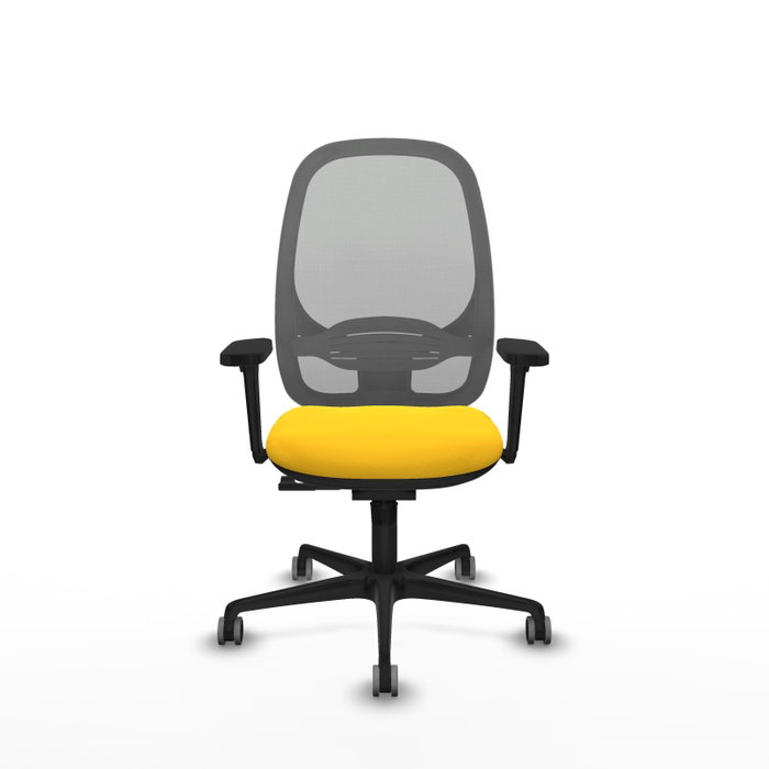 PIQUERAS Y CRESPO Silla de oficina Cilanco con mecanismo Sincro, Amarillo y Gris PIQUERAS Y CRESPO Silla de oficina Cilanco con mecanismo Sincro, Amarillo y Gris