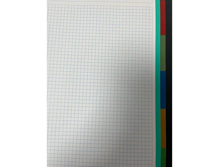 Pardo Carpeta con Recambio Personalizable 4 Anillas 35 mm Negro PP Foam, Block 120 Hojas 90 grs, Separador 5 Colores, A4