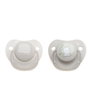 KioKids Set 2 Chupetes Ortodónticos Elefante Gris + 6 Meses Silicona Alta Calidad