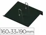Faibo Portacalendario para Bloc Bufete Negro 160x33x190 mm 100% Reciclable
