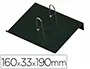Faibo Portacalendario para Bloc Bufete Negro 160x33x190 mm 100% Reciclable