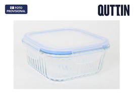 Inde Fiambrera Cuadrada Hermética Textury 750ml 16 x 16 x 7 cm (6 Unidades)