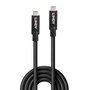 Lindy Cable Activo USB 3.2 Gen 2 C/C 8m Negro Soporte DP 1.4 hasta 10Gbps Power Delivery 100W