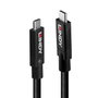 Lindy Cable Activo USB 3.2 Gen 2 C/C 8m Negro Soporte DP 1.4 hasta 10Gbps Power Delivery 100W