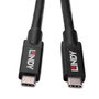 Lindy Cable Activo USB 3.2 Gen 2 C/C 8m Negro Soporte DP 1.4 hasta 10Gbps Power Delivery 100W