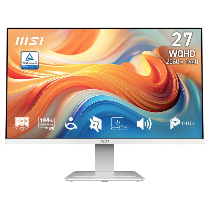 MSI Pro MP273QW E14 Monitor 27 pulg. IPS WQHD Blanco MSI Pro MP273QW E14 Monitor 27 pulg. IPS WQHD Blanco