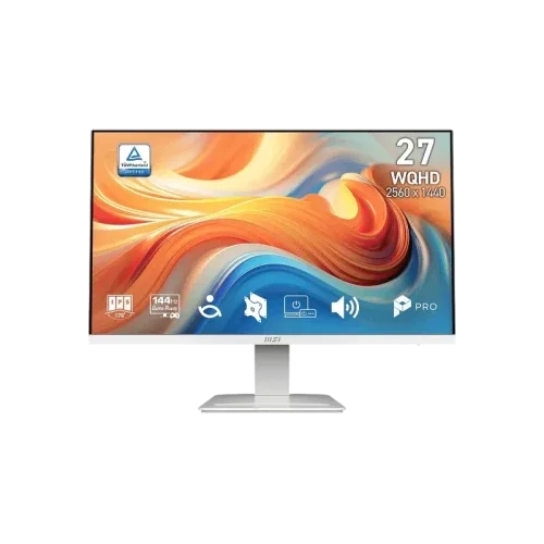 MSI Pro MP273QW E14 Monitor de 27 pulg. WQHD IPS Blanco MSI Pro MP273QW E14 Monitor de 27 pulg. WQHD IPS Blanco