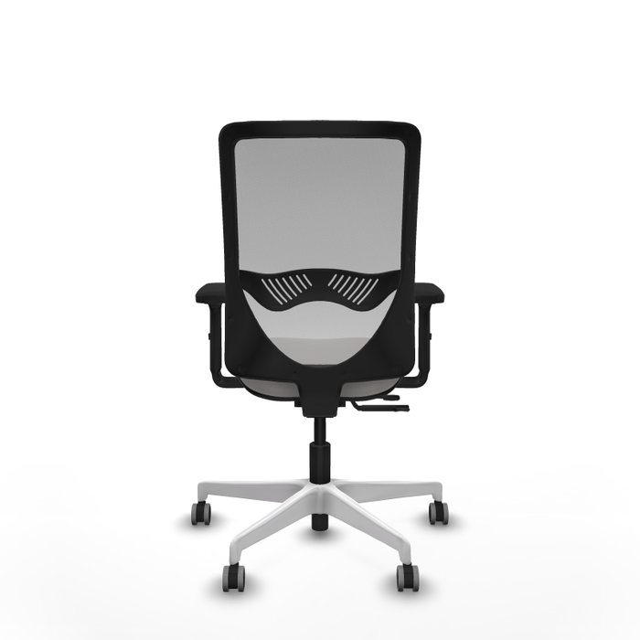 PIQUERAS Y CRESPO Silla de oficina Zulema con mecanismo Sincro/Traslack Blanco y Gris