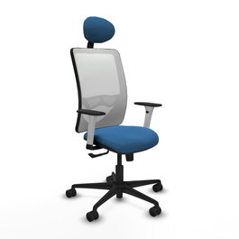 PIQUERAS Y CRESPO Silla de oficina Zulema Azul claro y Blanco