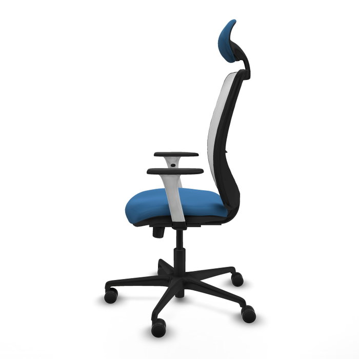 PIQUERAS Y CRESPO Silla de oficina Zulema Azul claro y Blanco
