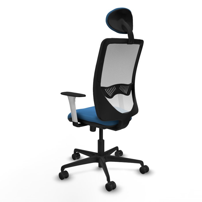 PIQUERAS Y CRESPO Silla de oficina Zulema Azul claro y Blanco