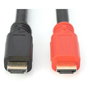 Digitus Cable HDMI de Alta Velocidad con Amplificador 30 Metros, Negro, 3D, 1920x1200 Pixeles, Conectores Chapados en Oro, Macho/Macho