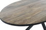 DKD Home Decor Mesa Comedor Loft 100 x 76 x 200 cm Metal Mango Natural Negro