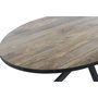 DKD Home Decor Mesa de Comedor de Mango y Metal 200x100x76 cm Natural