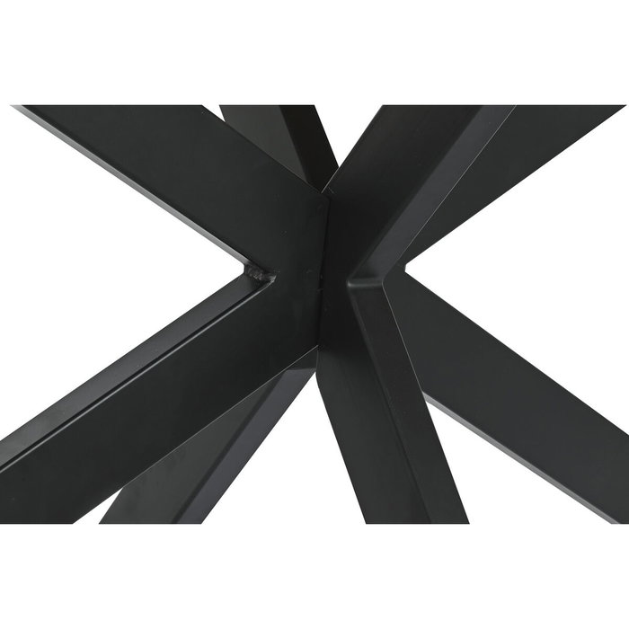 DKD Home Decor Mesa de Comedor de Mango y Metal 200x100x76 cm Natural