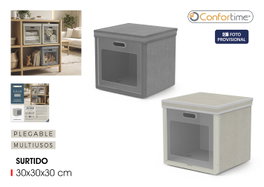 Confortime Caja de Almacenamiento Plegable 30x30x30 cm