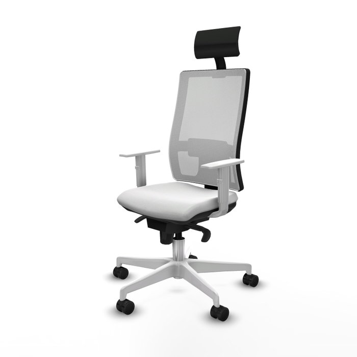 PIQUERAS Y CRESPO Silla de oficina Horna con Mecanismo Sincro Blanco PIQUERAS Y CRESPO Silla de oficina Horna con Mecanismo Sincro Blanco