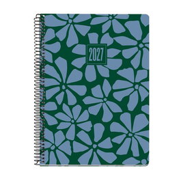 Agenda Anual (2026-27) Miquelrius 18 Meses Espiral Tapa Extra Plus 4º 155X213 S/V Apais. Geo Garden