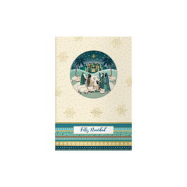 Dohe Tarjeta Felicitación Navidad 70047 Pack 6 - 11.5 x 17 cm Modelo Belén
