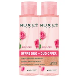 Nuxe Very Rose Set Duo Agua Micelar Limpieza y Calmante 2x400 ml