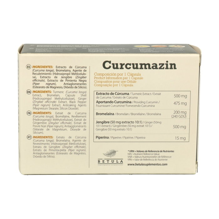 Betula Curcumazin 30 cápsulas Betula Curcumazin 30 cápsulas