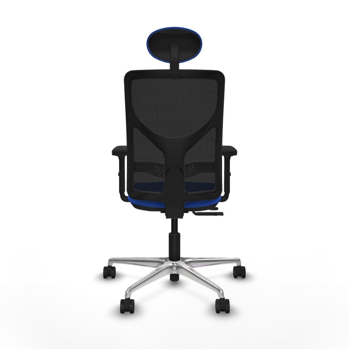 PIQUERAS Y CRESPO Silla de oficina Motilla con mecanismo Sincro/Traslack Azul y Negro